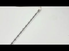 Tek boru halogen düz ısıtıcı lamba boru dövme makinesi kızılötesi ısıtıcı lamba