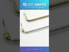 Yansıtıcı ile U tipi kısa dalga kızılötesi ısıtma elemanı tüpü