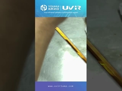 Beyaz kaplama U tipi Kuvars ısıtıcı lamba tüpü Halogen Kızılötesi Kuvars ısıtıcı lamba