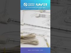 200-4000W Çift Tüplü Beyaz kaplamalı kuvars ısıtıcı Kızılötesi Isıtma Lambası