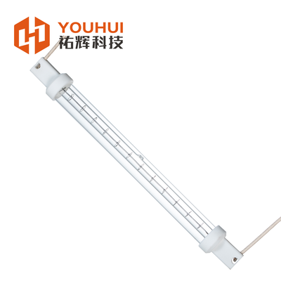 Endüstriyel Tek Tüplü Kısa Dalga Kızılötesi Halogen Lamba 5000 saatlik ömrü, 1100-2600°C Filament Sıcağı ve 200-4000W Gücü ile