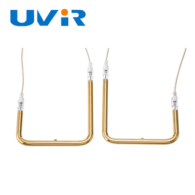 İyi bir fiyat. 230V 910W U Tipi Isıtma Elemanı Tüp Altın Reflektör Kuvars Parçaları çevrimiçi