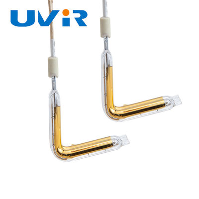 İyi fiyat Altın Kaplamalı L Tipi Halojen Kızılötesi Kuvars Tüp 1800-2200°C çevrimiçi