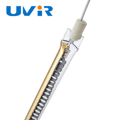 İyi fiyat 400V Karbon Fiber IR Kuvars ısıtıcı lamba R7S Altın kaplama çevrimiçi