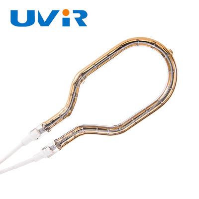 Good price Altın yansıtıcı Kuvars tüplü kısa dalga kızılötesi halka halogen ısıtıcı lamba 200-6000W çevrimiçi