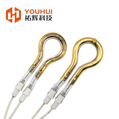 İyi fiyat Single Tube Short Wave Gold Coating Infrared Heating Element Tube 150-6000W with 85% Heat Efficiency and 5000-20000h Lifespan çevrimiçi