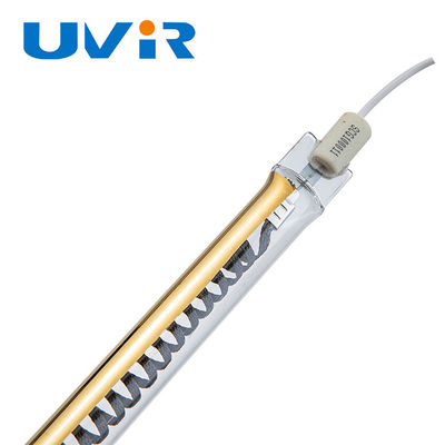 İyi fiyat R7S 2000W Karbon Fiber Kızılötesi Isıtma Lambası Altın Kaplamalı çevrimiçi