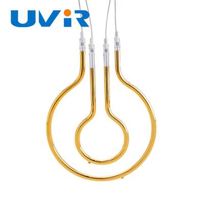 İyi fiyat 230V 1500W Altın Yansıtıcı Yüzük Kızılötesi Lamba 80mm çevrimiçi
