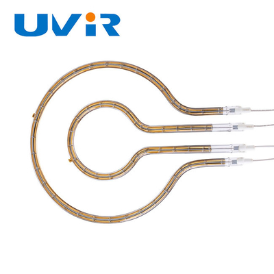 İyi fiyat 2200W Altın Yansıtıcı Yüzük Kızılötesi Lamba 230V 8mm Tüp çevrimiçi