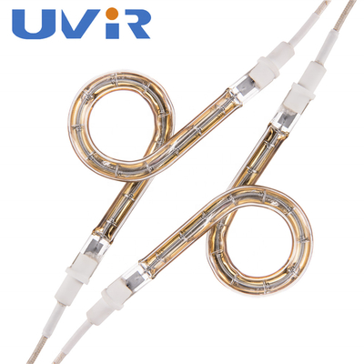 İyi fiyat Özel Halogen Yüzük Kızılötesi ısıtıcı lamba 24V-575V Altın kaplı çevrimiçi