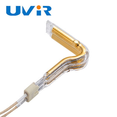 L şeklinde altın halogen ısıtıcı tüp 150-6000W Endüstriyel kızılötesi lamba