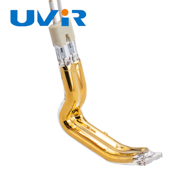 Good price 150-6000w L Şekilli Çift Kızılötesi Isıtma Tüpü Altın Kaplama OEM çevrimiçi