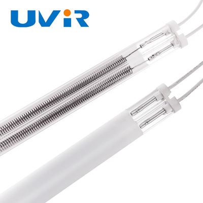 İyi fiyat 4000W Twin Tube Orta Dalga Kızılötesi Lamba Beyaz Kaplama 400V çevrimiçi