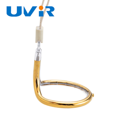 UVIR Altın Kaplamalı Kuvars Halkalı Kızılötesi Isıtıcı Lamba 100-7600W