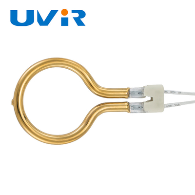 Good price Kuvars Tüp Halkası Kızılötesi Lambalar, Kızılötesi Isı Lambası Tüpü 8-14mm Çap çevrimiçi