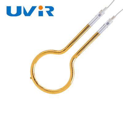 Good price 100-7600W Halka Kızılötesi Isıtıcı Lamba, Altın Reflektör Kuvars IR tüp ısıtıcı çevrimiçi
