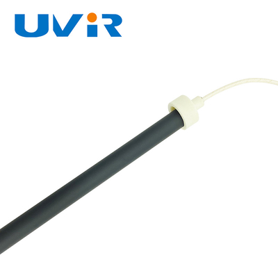 Özelleştirme Kuvars Isıtma Kızılötesi Lamba 220V Tek Tüp Uzun Dalga Siyah Tüp