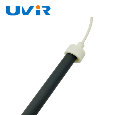Endüstriyel Kullanım İçin 1500w Kuvars Tüp Kızılötesi Lamba 50-500mm Uzun Dalga Siyah Tüp