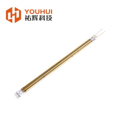 Altın kaplı ikiz boru volfram kızılötesi lamba 1000W 220V