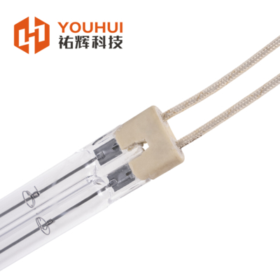 Kalite Şeffaf Kuvars Çift Tüplü Kızılötesi Lamba 200-6000W 55-575V TC01 Taban fabrika