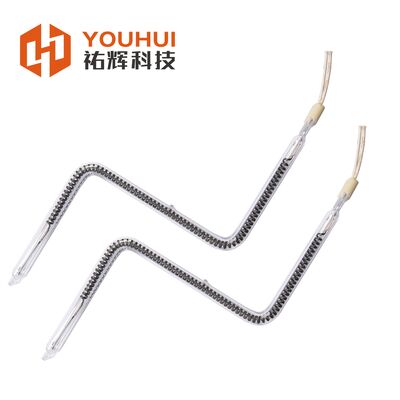İyi fiyat Endüstriyel uygulamalar için açık yayılan renkli dayanıklı 200-4000W Z tipi çift boru karbon lif kızılötesi ısıtma lambası çevrimiçi