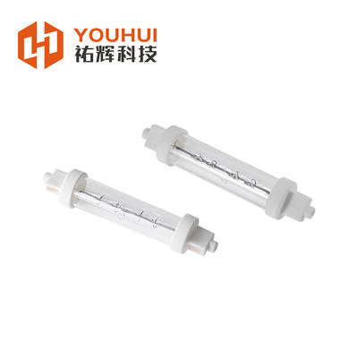 Endüstriyel ısıtma için 200-4000W tek boru halogen kızılötesi ısıtıcı lamba 5000 saatlik ömür ve 55-575V voltaj