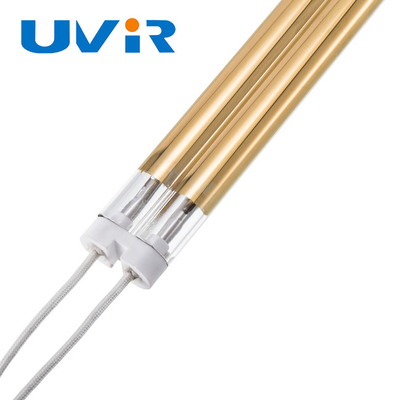 Good price Kaplama ısıtması için orta dalga İkiz Kızılötesi Isı Lambası Tüpü 2500W çevrimiçi