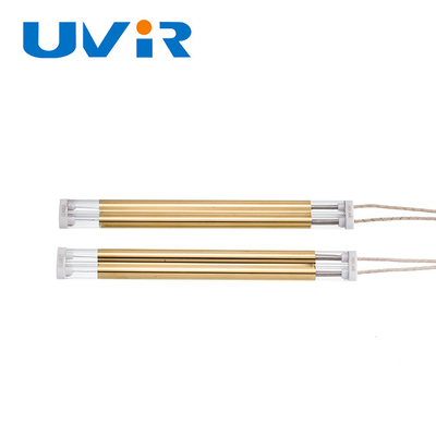 İyi fiyat 1kW Orta Dalga Kızılötesi Lamba 230V Altın Kaplı Kuvars Isıtıcı çevrimiçi