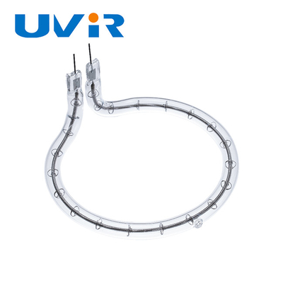 Good price Yuvarlak Dik Açılı Isıtıcı Halojen Tüp 2100W Şeffaf IR çapı 161mm çevrimiçi