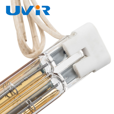 İyi fiyat 785W Altın Kızılötesi Kuvars Lamba Isıtması 270V Twin Tube çevrimiçi